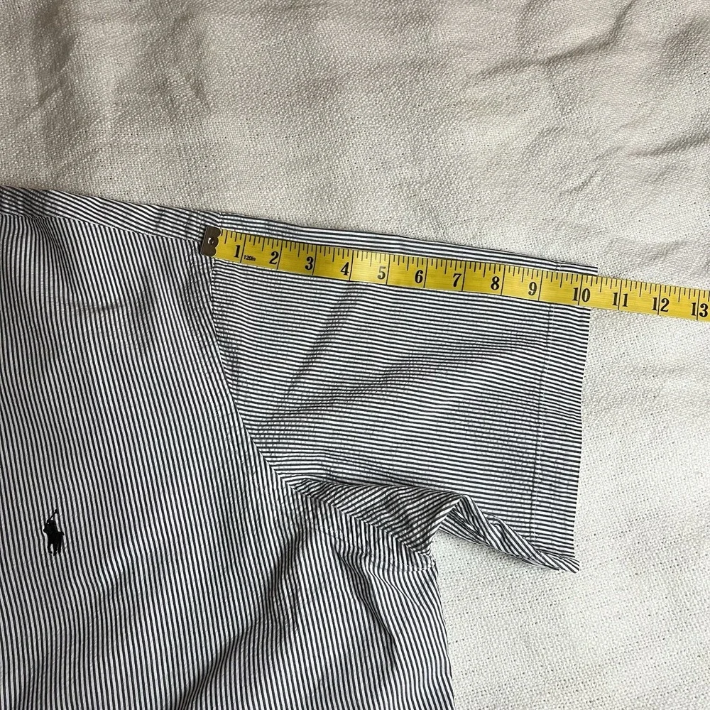 Polo Ralph Lauren Men's Striped‎ Cotton Button-Down Shirt Pony Logo XXL